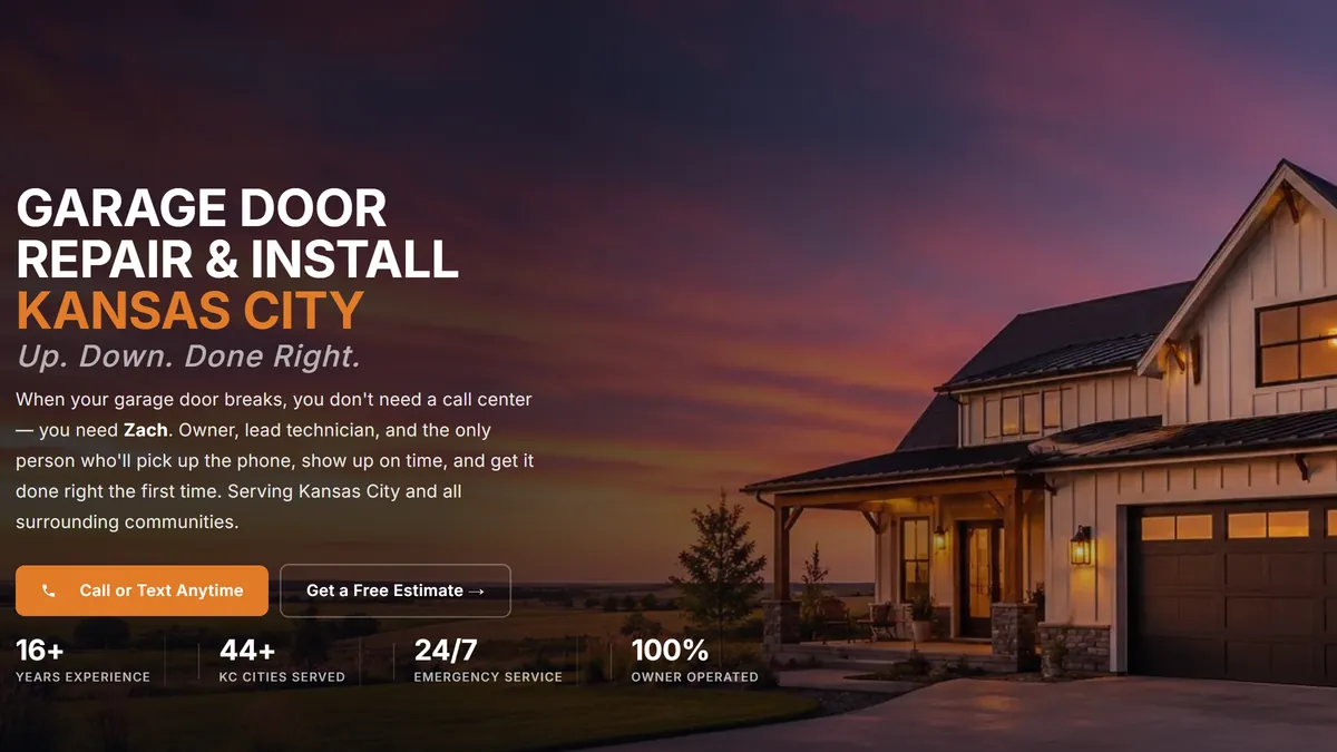 American Standard Garage Door website